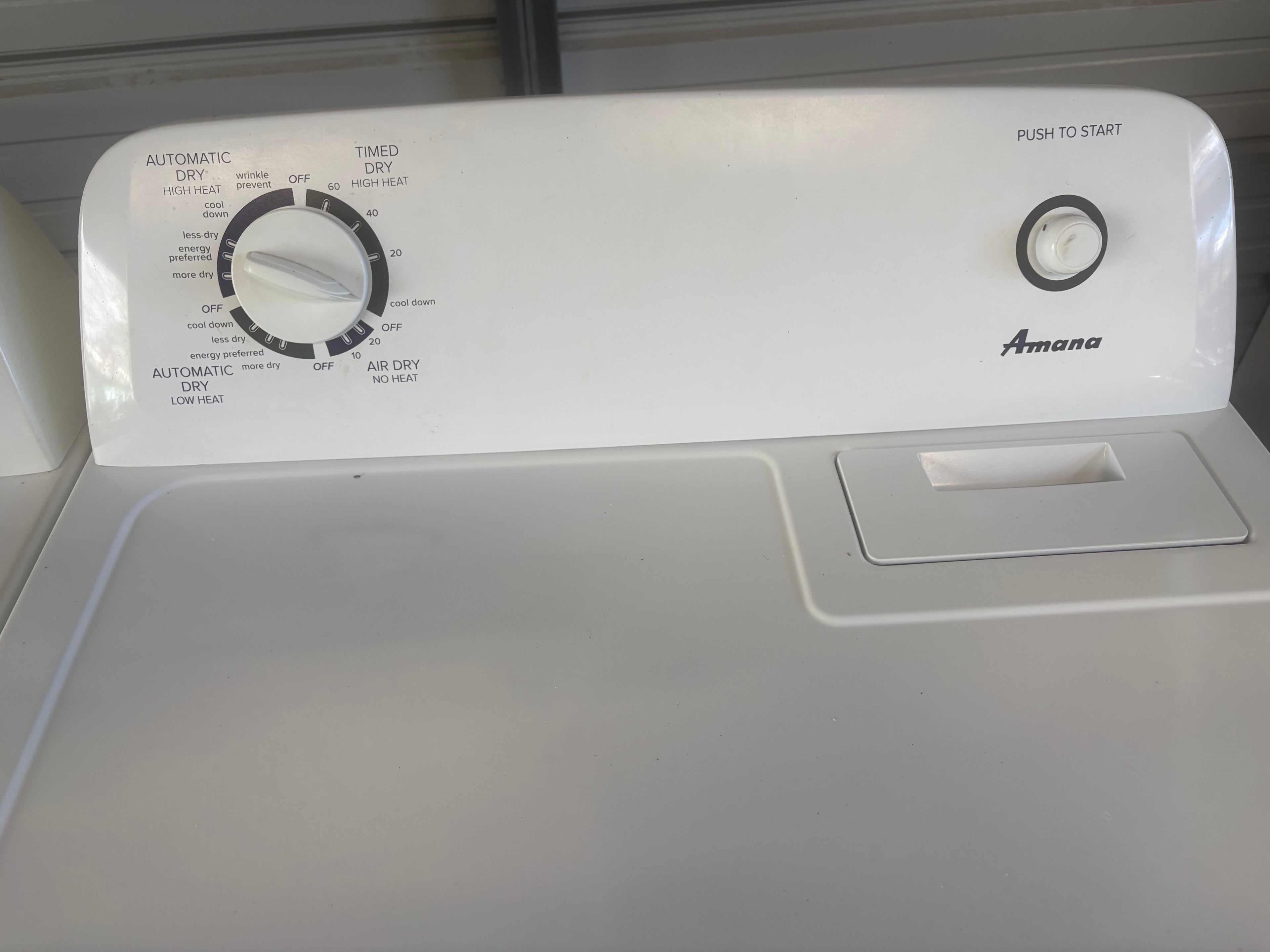 Matching Amana Washer and Dryer Set