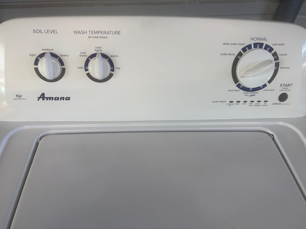 Matching Amana Washer and Dryer Set